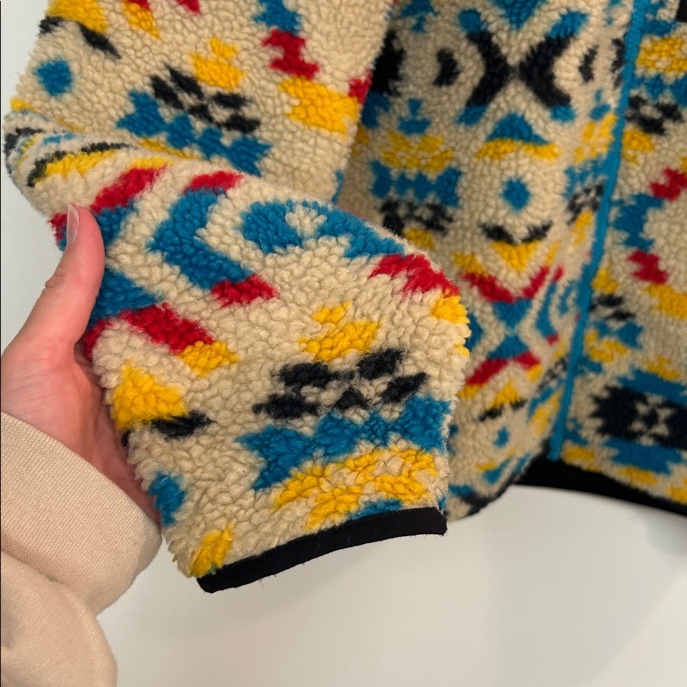 Multicolor Patterned Women's Jacket - Picture 2 of 5